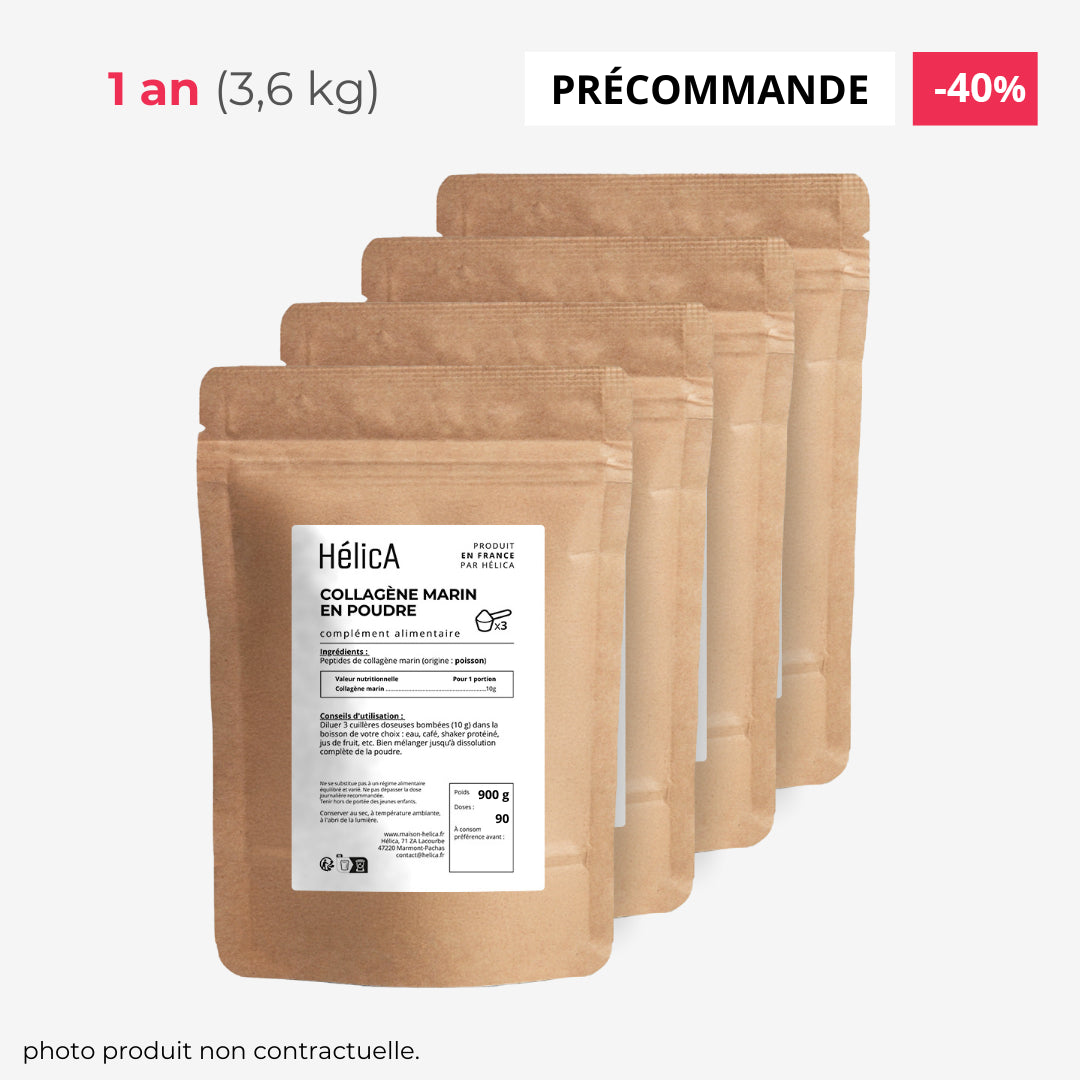 Précommande Collagène marin  1 an 3,6 kg -45%