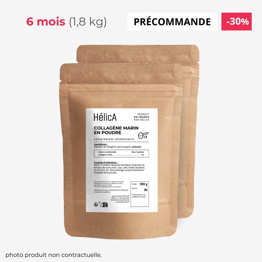 Précommande Collagène marin  6 mois 1,8 kg -35%