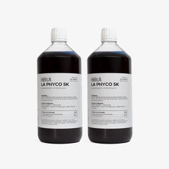 Deux bouteilles d'un litre de phycocyanine HélicA pour 8 mois de cure