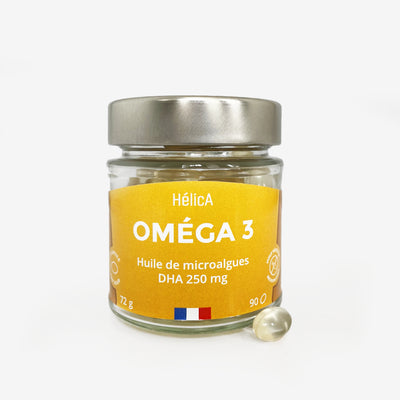 Oméga 3 Végétal HélicA Huile de microalgues DHA 250 mg