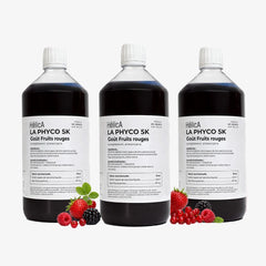 Format économique phycocyanine aromatisée fruits rouges 3 bouteilles d'un litre