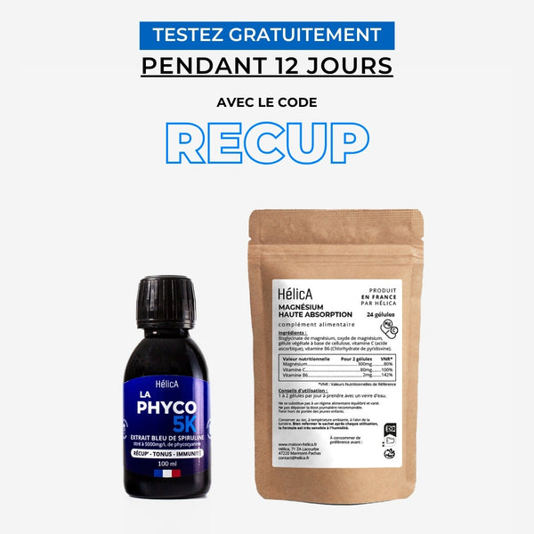 Testez gratuitement notre pack récupération pendant 12 jours avec le code REUCP