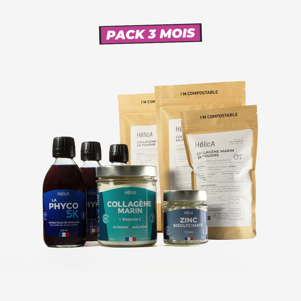 Pack 3 mois beauté de la peau HélicA