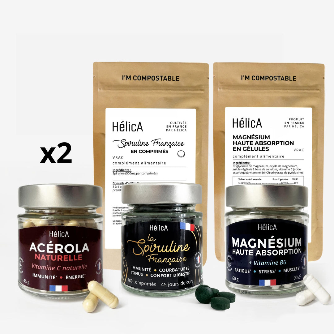 Pack Energie 3 mois spiruline en comprimés