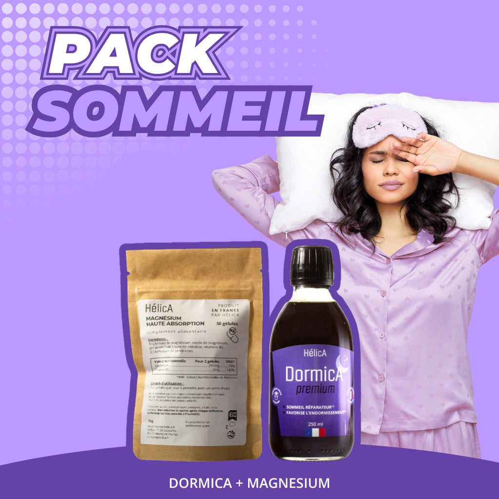 Pack Sommeil : DormicA premium et Magnésium Haute Absorption